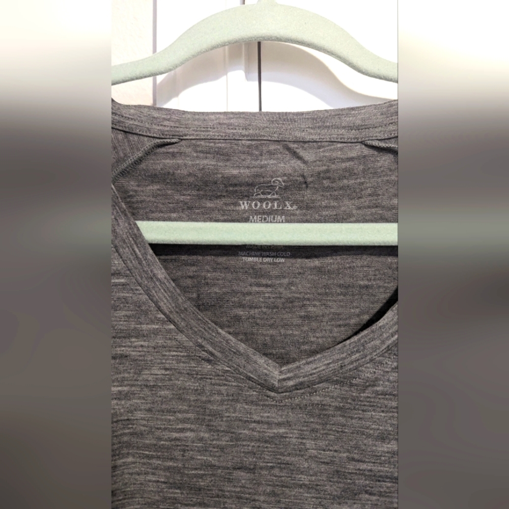 Woolx grey heather Mia tee